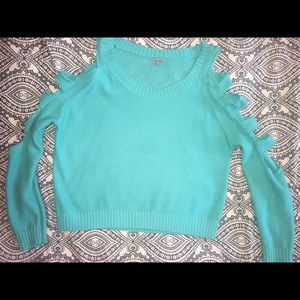 Teal sweater